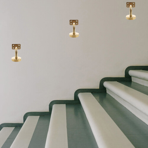 2St Railing Brackets Goud Rvs Duurzaam Voor Trapleuning 2