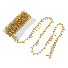2Pcs Golden Body Chain Waist Jewelry for Stage, Party, and Daily Wear