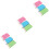 9Pcs Shower Bath Gloves Exfoliating Rayon Scrubber Assorted Colors 5