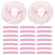 100St Roze Disposable Non-Woven Haarnetten Voor Thuis En Industrie