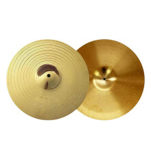 2Pack 9.84 Inch Alloy Crash and HiHat Cymbals with Bright Resonant Sound for Drums
