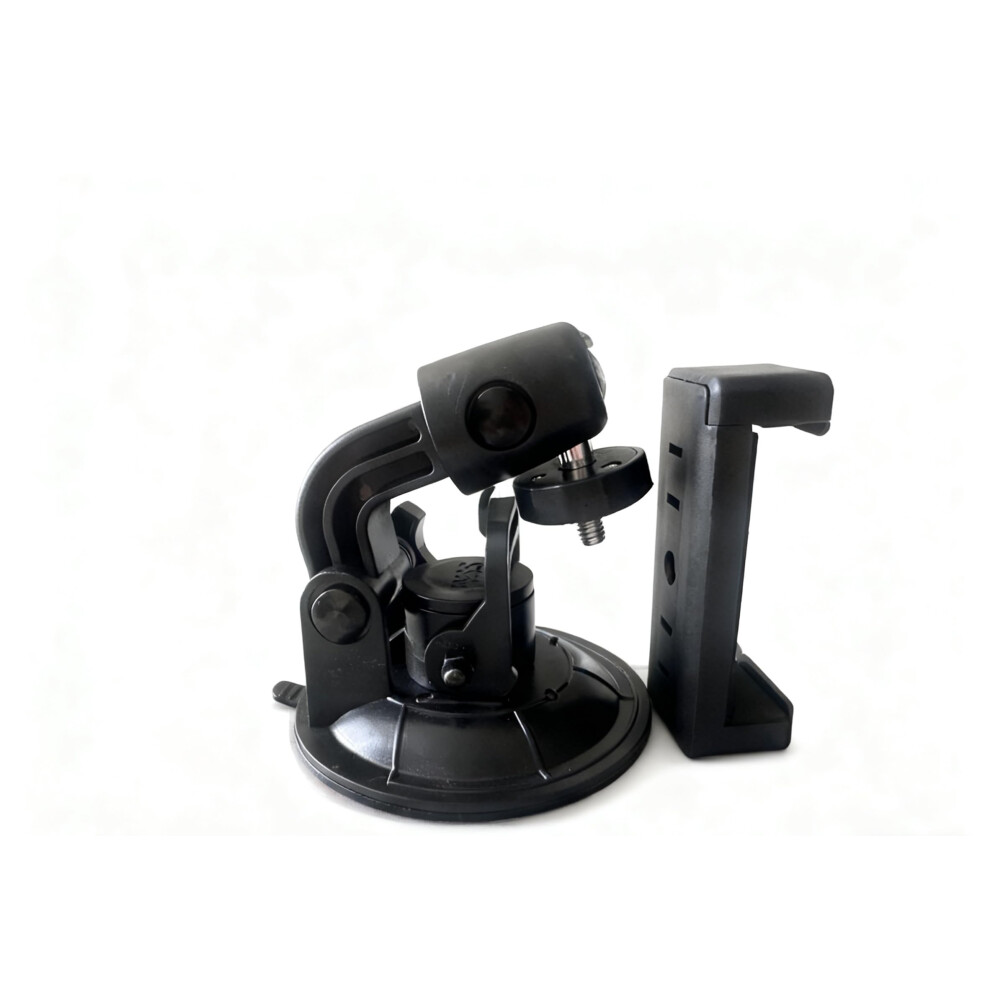 Car Phone Mount With Dual Installation, 360 Rotation, Strong Suction Grip And Air Vent Holder 9070919834103