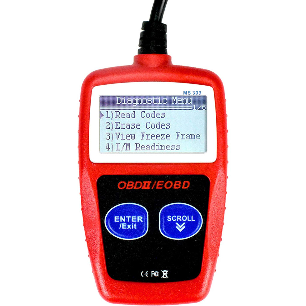 Ms309 Obd2 Scanner With Check Engine Reset, Universal Car Fault Code Reader For All Vehicles Light 9113335627390