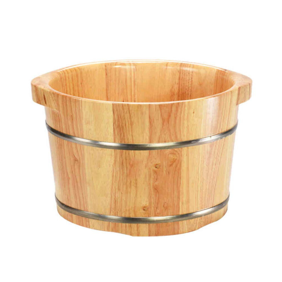 Wooden Foot Bath Barrel with Gentle Massage Nodes and Heat Retention, LeakResistant Spa Pedicure Tub
