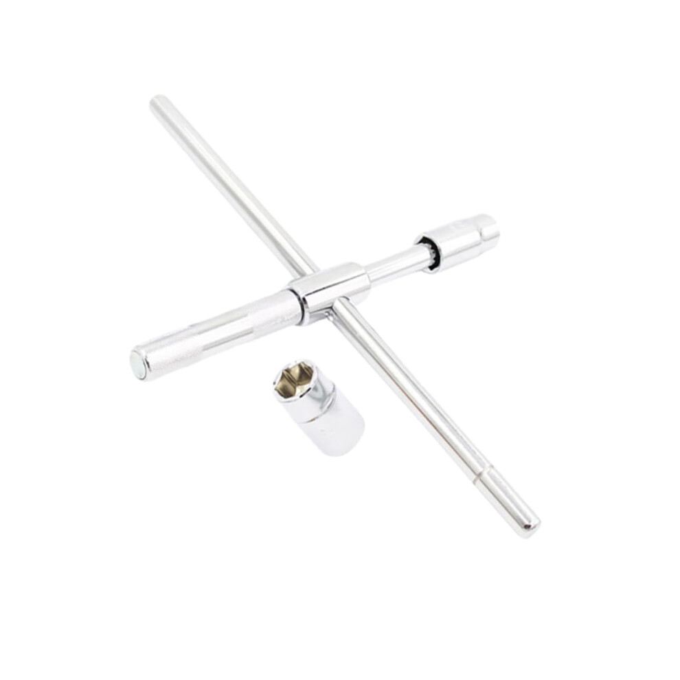 Telescoping Lug Wrench With Extended Torque Design, Compact 4 Way Tire And Ratchet Wrench Set 9113335627949