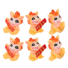 12Pcs Detailed Resin Mini Horse Sculptures for Lunar New Year Gifts