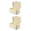 2Pcs White Bread Box Iron Snack Container for Easy Kitchen Storage 5