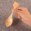 12Stk Nanmu Holz Löffel Beige Mini Eiscreme Löffel 10