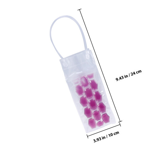 750Ml PVC Doppelseitige Weinflasche Tiefkühltasche 2