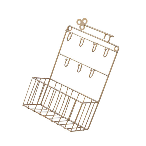 Panier De Rangement Mural Porte- En Bronze