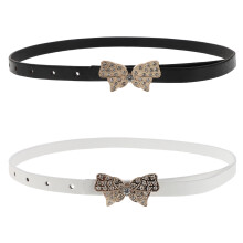 2Pièces Ceintures Ajustables Multicolores En PU Et