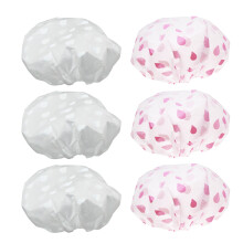 18Pièces Chapeaux De Bain Pliables Imperméables Pour Femme