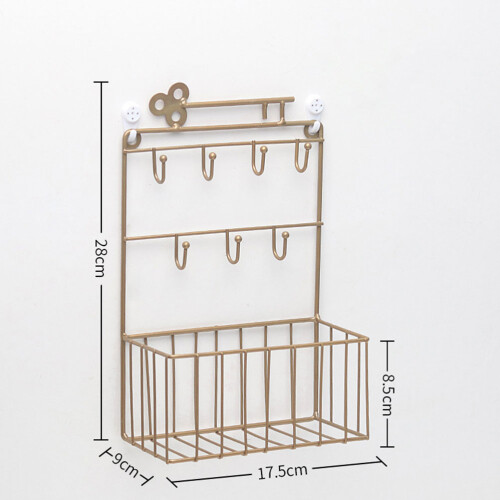 Panier De Rangement Mural Porte- En Bronze 1