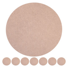 8Pièces Tapis Plats En Bois Khaki Pour Bases DIY