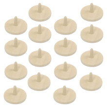 40Pièces Marqueurs Alignement Golf Bois Beige Anti-Usure Extérieur