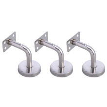 6Pcs Silver Handrail Support Brackets Stainless Steel for Indoor Use