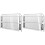 2Pcs Silver Stainless Steel Gutter Downspout Leaf Filter 4
