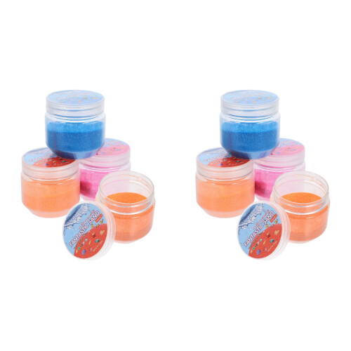 8Pièces Ensemble Jouets Sable Sec Coloré Pour 1