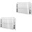 2Pcs Silver Stainless Steel Gutter Downspout Leaf Filter 5