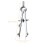 3Pièces Compas Compact Métal Argent Adapté Architecture & Art 3