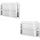 2Pcs Silver Stainless Steel Gutter Downspout Leaf Filter 8