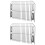 2Pcs Silver Stainless Steel Gutter Downspout Leaf Filter 7