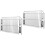 2Pcs Silver Stainless Steel Gutter Downspout Leaf Filter 6