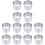 12Pcs Reusable Silver Round Cake Biscuit Mousse Moulds for Baking Use 3