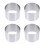 12Pcs Reusable Silver Round Cake Biscuit Mousse Moulds for Baking Use 2