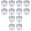 12Pcs Reusable Silver Round Cake Biscuit Mousse Moulds for Baking Use 4