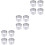 12Pcs Reusable Silver Round Cake Biscuit Mousse Moulds for Baking Use 6