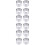 12Pcs Reusable Silver Round Cake Biscuit Mousse Moulds for Baking Use 9
