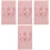 4Ensembles Enveloppante Rose Pour - , Lavable 5