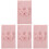 4Ensembles Enveloppante Rose Pour - , Lavable 4