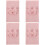 4Ensembles Enveloppante Rose Pour - , Lavable 7