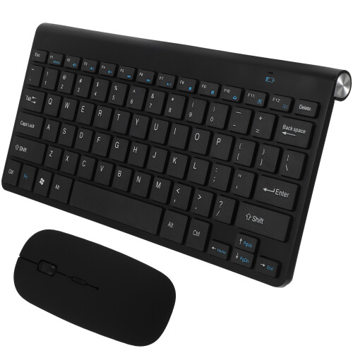 3Sets Silent Wireless Keyboard and Mouse Combo Black for Computer Use 2