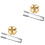 2Sets Bar Ijsstenen Goud Rvs Herbruikbare Whiskey Accessoires Geschenk 5