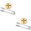2Sets Bar Ijsstenen Goud Rvs Herbruikbare Whiskey Accessoires Geschenk 8