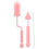 1Ensemble Brosse Silicone Long Rose Pour Tétine Bébé 8