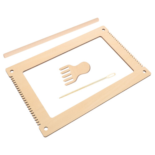 4Sets Kindvriendelijk Weefgetouw Speelgoed Creatief Khaki 2