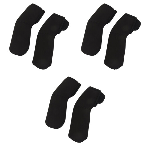 3St Zwarte Stretch Stroller Grip Covers - Universeel Kinderwagens 2