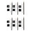 6Sets Assorted Brow Pencils Punt Hout 7