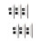 6Sets Assorted Brow Pencils Punt Hout 9
