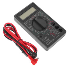 2St Elektronische Multimeter Zwart Met Digitale Voltmeter En Ohmmeter
