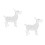 2St Wit Geitenornament Van Kristal Perfect Cadeau 7