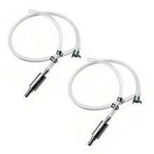2 PCS OneWay Brake Bleeder Hose Kit with Check Valve, Transparent Universal Bleeding Tool for Car and Motorcycle