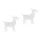 2St Wit Geitenornament Van Kristal Perfect Cadeau 3