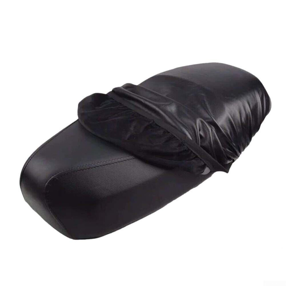 Waterproof Leather Motorcycle Seat Cover Allseason Comfort With Elastic Secure Fit 9113335628489