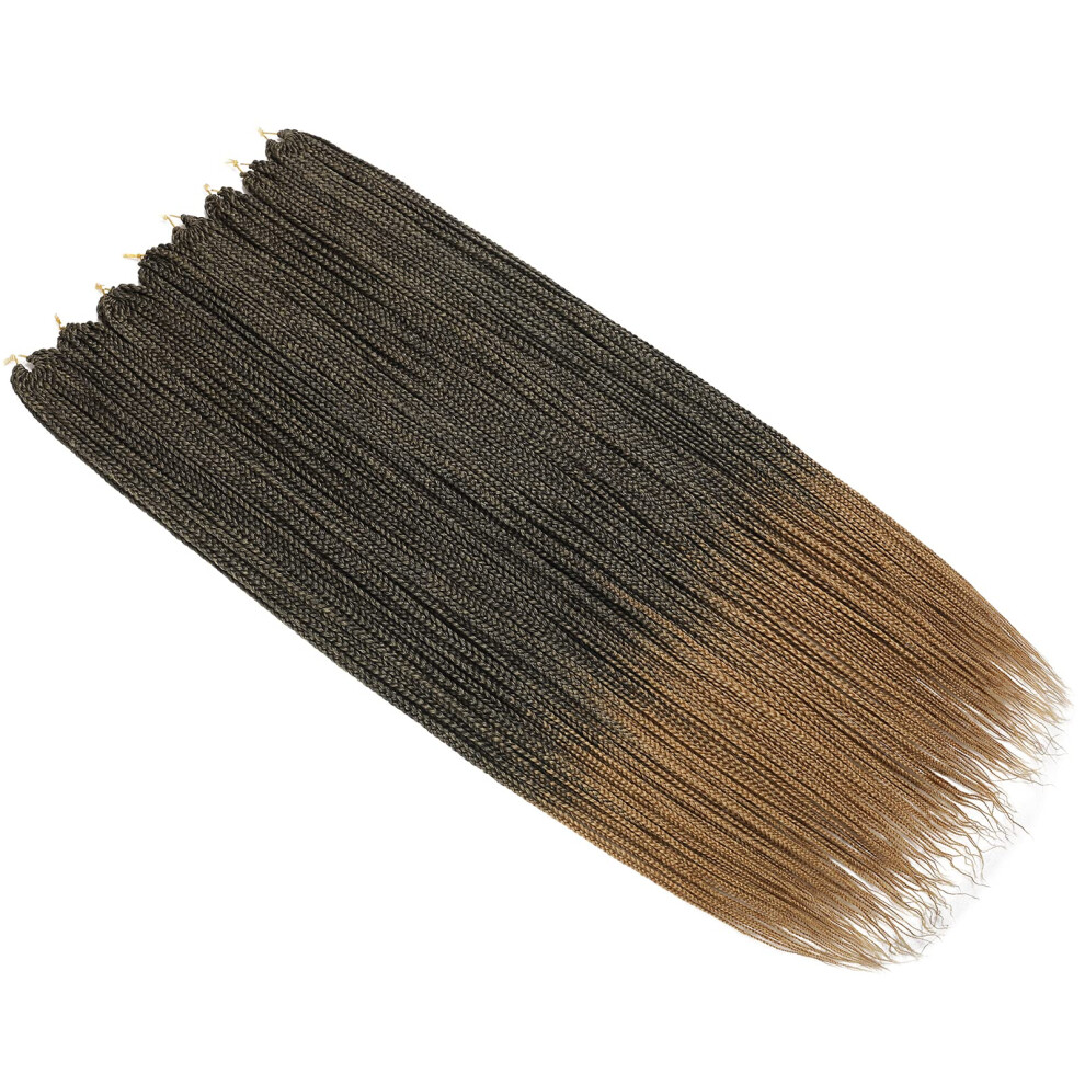 24 Inch Pre Looped Crochet Box Braids Hair T27 Color, Small Knotless Goddess Box Braids for Black Women