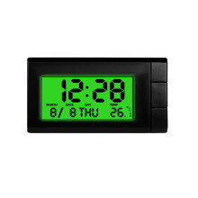2 in 1 LCD Car Clock and Thermometer with Clear Display for Vehicle Accessories